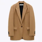 Женский блейзер на одной пуговице, весна-осень