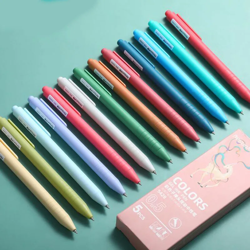 Bolígrafos de gel de colores para álbum de recortes, caneta de material...