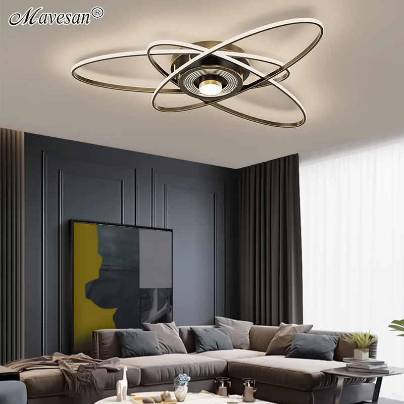 

LED Ceiling Chandelier For Foyer Kitchen Bedroom Dining Room Studyroom Hotel Restaurant Gallery Loft Indoor Home Aluminum Lamp