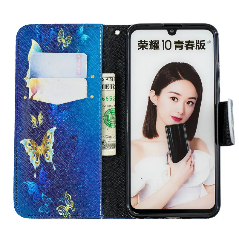 Для Honor 10 Lite флип-кейс Funda huawei Honor 10i чехол PU кожаный силиконовый футляр для huawei Honor 10 чехол Honor10 10 i чехол