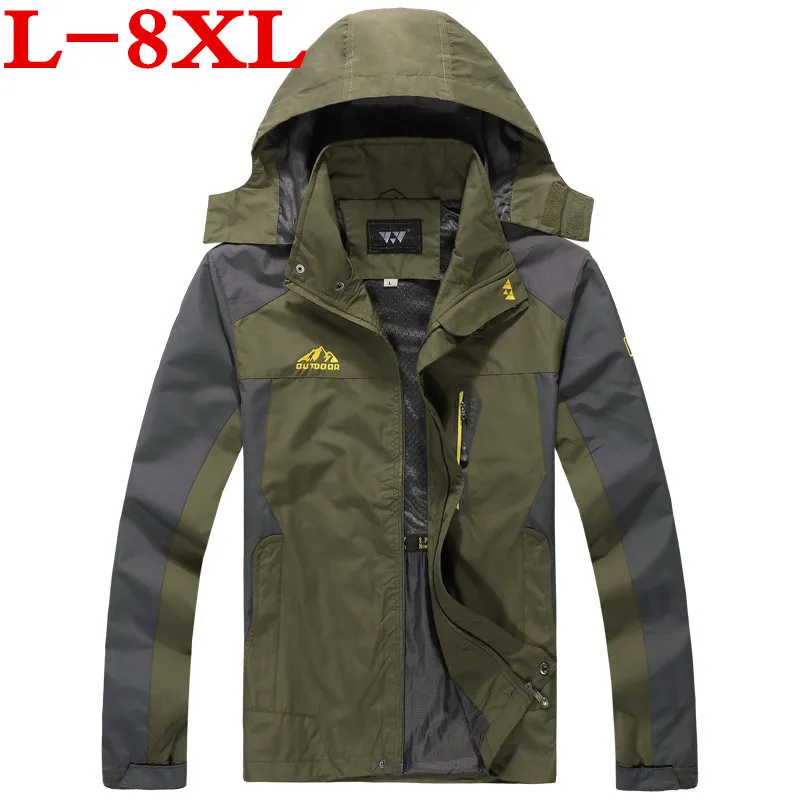 Новый размера плюс 10XL 9XL 8XL 6XL 5XL Сезон весна осень Куртка для мужчин Верхняя одежда