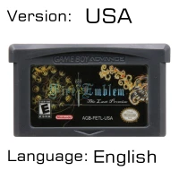 The Last Promise USA 32 бит видеоигры картридж Консоли Карты для nintendo GBA огненная эмблема серии Меч уплотнения связывающее лезвие - Цвет: The Last Promise USA
