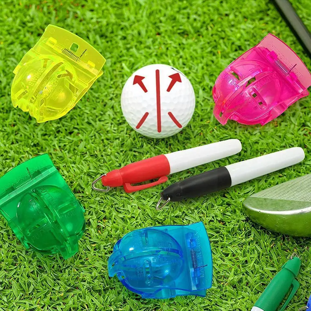 

Golf Ball Painter Golf Ball Liner Golf Scribe Accessories Marks Liner Alignment Marker Putting Tool Pen Supplies Template R6W5