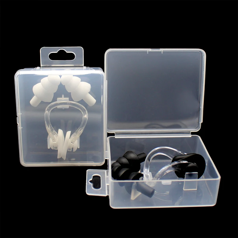 2BoxsSoft Силиконовые Плавательные комплект Водонепроницаемый Зажим Для Носа +