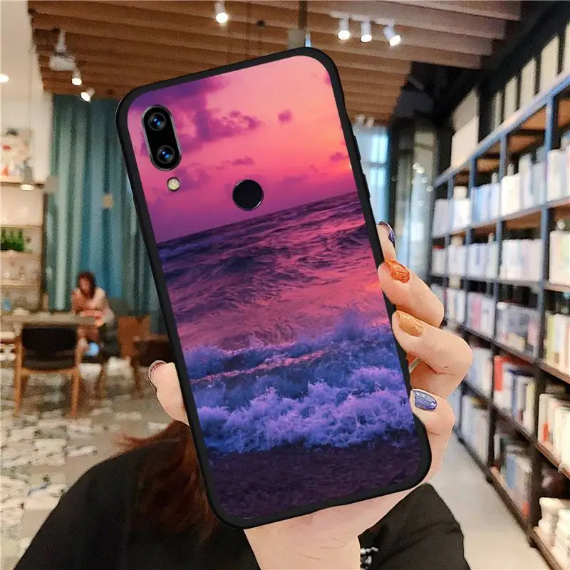

Sweet sky pink Cloud art printing aesthetic Phone Case For xiaomi redmi note 10 9 9s 8 8t 7 pro max mi note 10 lite pro coque