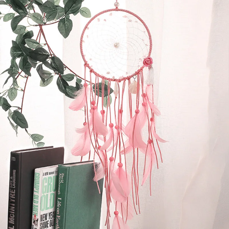 Платье с цветочным принтом сезона розовая ракушка кисточками Ловец снов