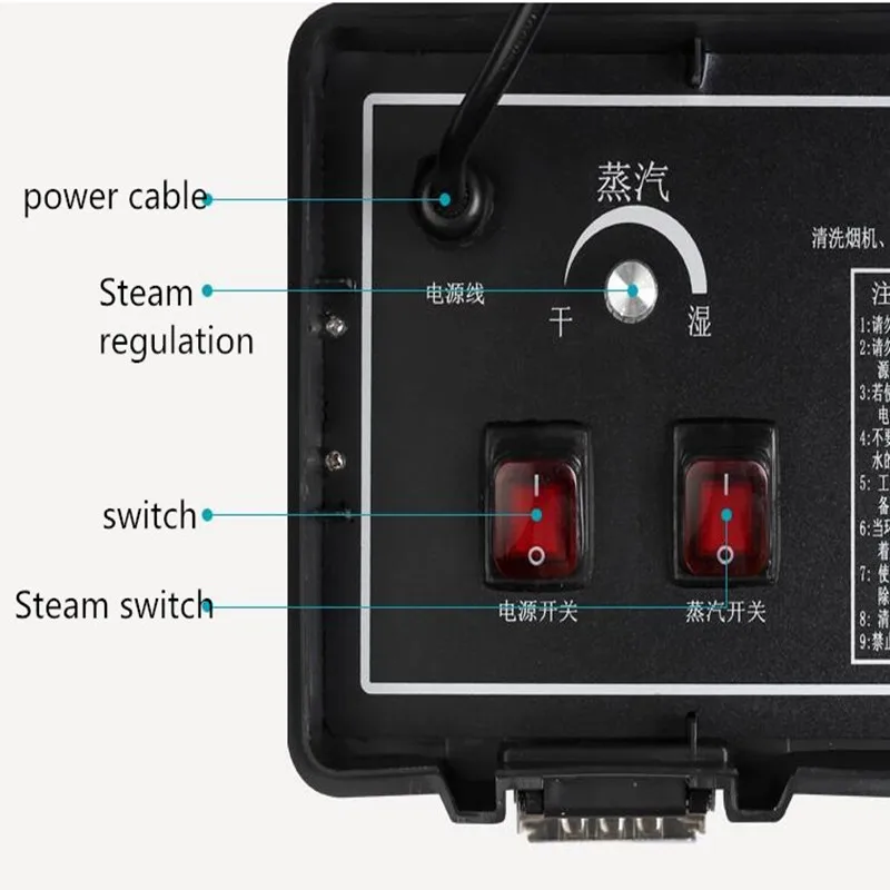

110V 220V Steaming Cleaner High Temperature Electric Steaming Cleaning Machine High Pressure Air Conditioner Range Hood Car