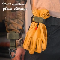 multipurpose gloves hook molle waist bags tactical military key chain rope buckle for camping climbing hiking accessories