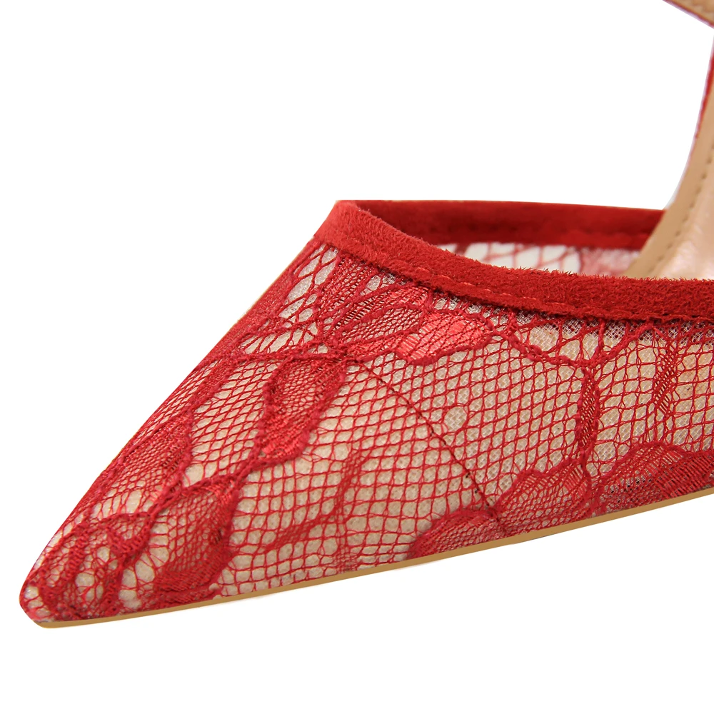 Женские босоножки 2020 летняя обувь привлекательная кружевная сетчатая новинка