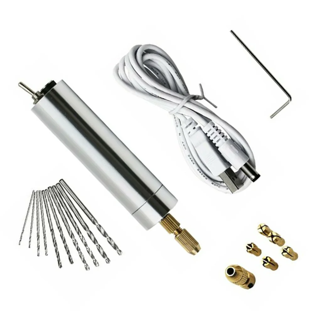 Электрический шлифовальный станок ручной сверлильный набор USB кабель питания