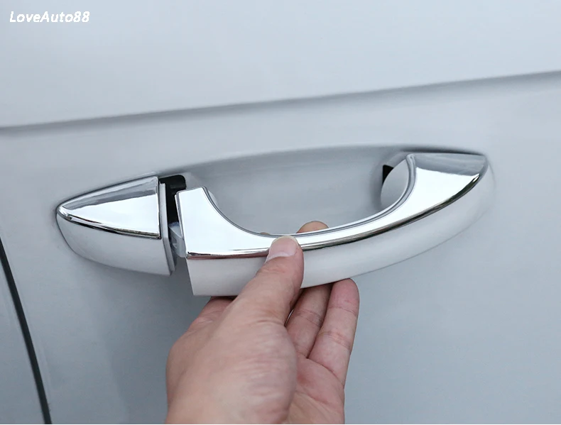 Автомобильный ABS Хромированная ручка Защитная Крышка Дверные ручки Внешний чаши Накладка для Volkswagen VW T-Roc T ROC автомобильные аксессуары