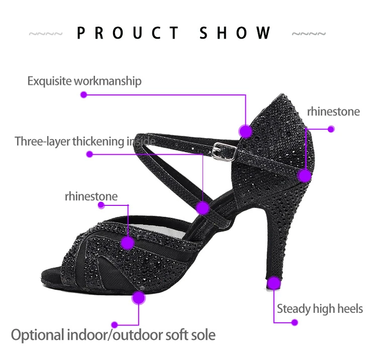 2020 Jazz Tango Discounts Sale Pole Silver Chinese Practice Social Professional Tap Newmen High Heels 