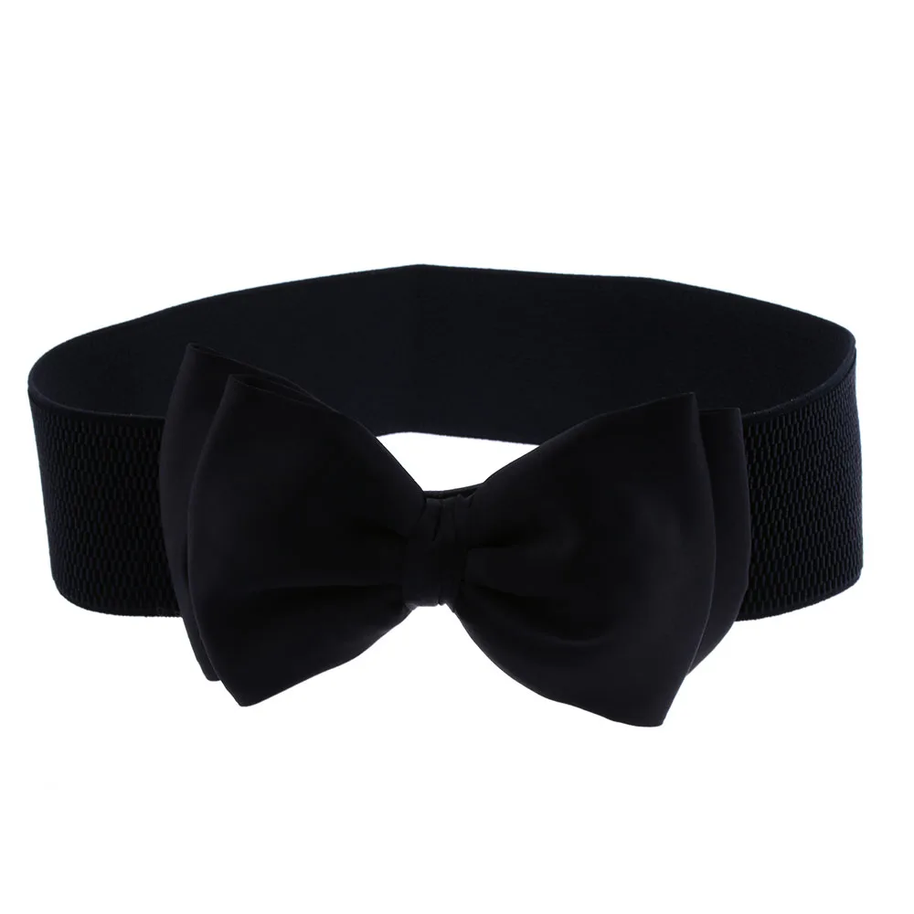 1 шт. новый дизайн пояс для женщин модный бант на талии эластичный стрейч в стиле