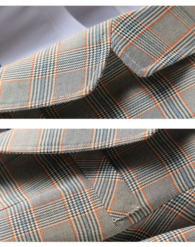 

2021 Spring And Autumn Women Blazers Plaid Coat New Loose Fashion Temperament Casual Suit Jacket Lady