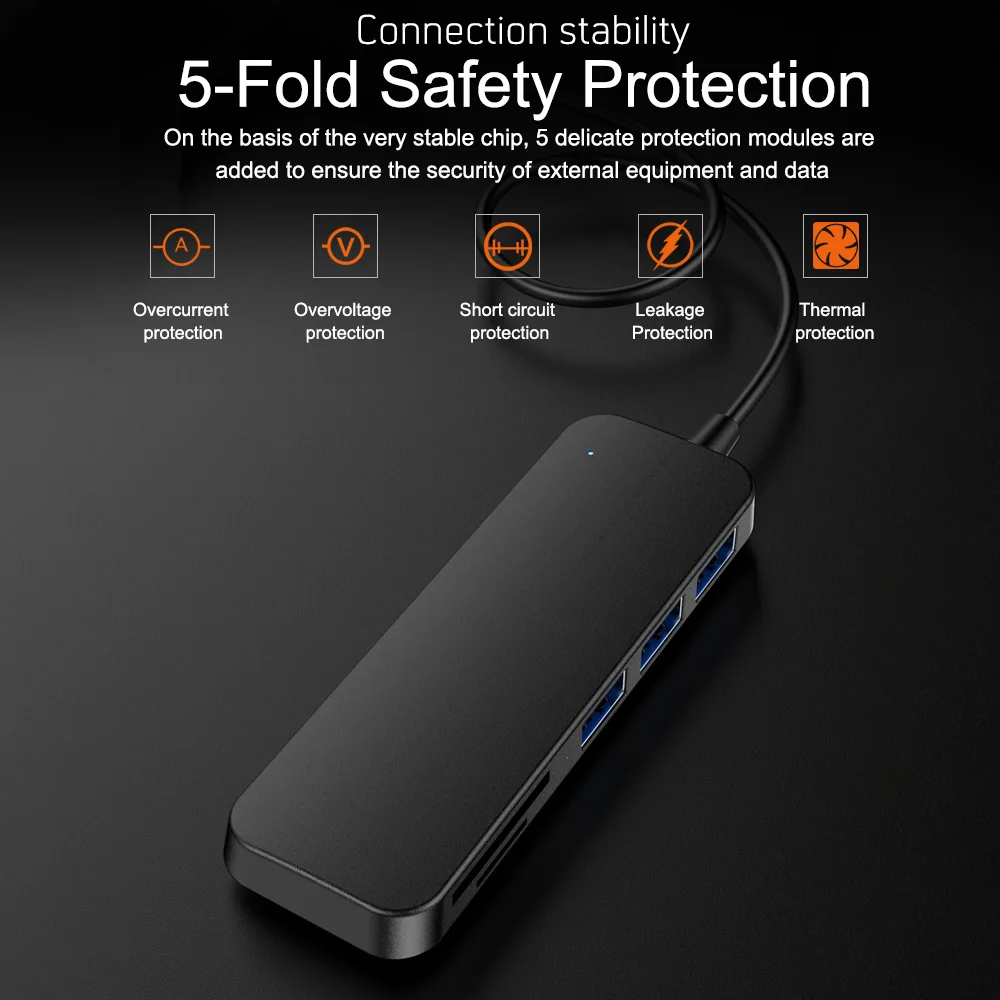 USB C Hub usb-хаб 3 0 разветвитель мульти-USB адаптер с портами устройство для чтения карт