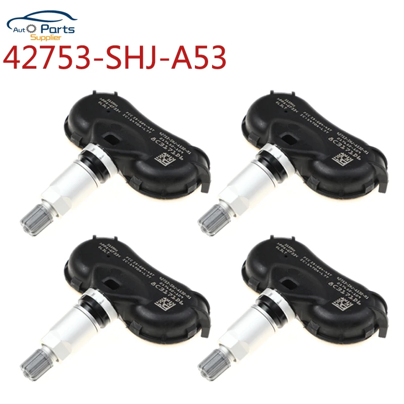 Датчик давления в шинах 4 шт. 315 МГц TPMS для 2009-2012 Acura RL Honda Ridgeline Odyssey 42753-SHJ-A53 42753SHJA53