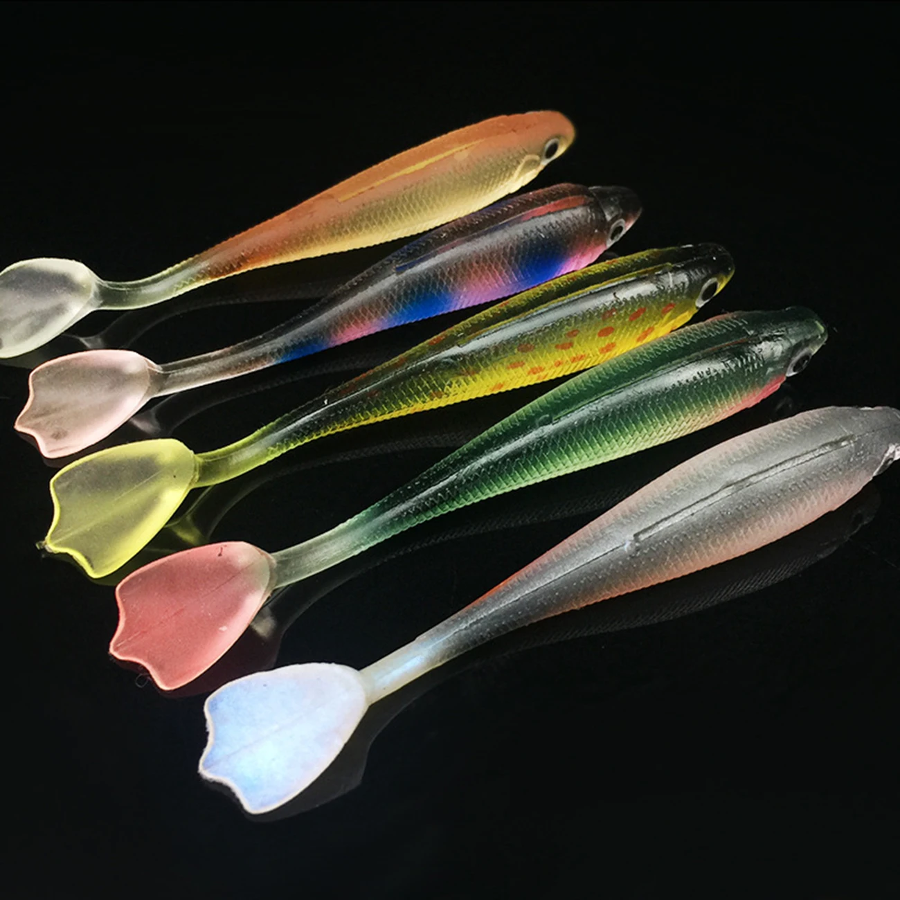 

5pcs/lot Fishing Lure Soft Ultralight Fish Bait and Lures Saltwater Freshwater PVC Artificial Lures Baits Fishing Tackle
