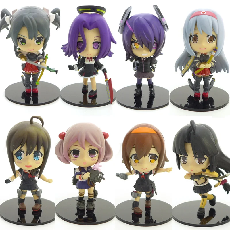 

Bandai Animation Kantai Collection Cute Mini Tenryu Taiho Sazanami PVC Model Toys Collection Ornaments