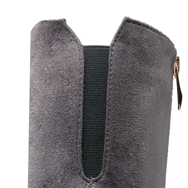 KemeKiss/женские сапоги до колена Модная пикантная зимняя теплая обувь на платформе