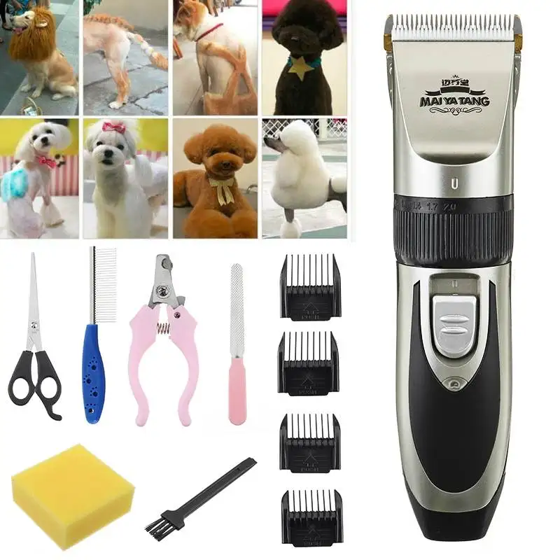 Электрический триммер для шерсти собак USB зарядка машинка стрижки домашних