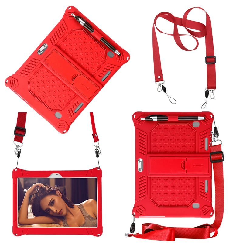 

Универсальный Твердый Мягкий силиконовый чехол для BQ Aquaris M10 Ubuntu Edition/ANRY X20 RS10 R20 10,1 "защитный чехол для планшетного ПК + ручка + ремешок