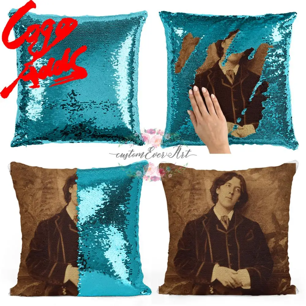 

Orlando Bloom sequin pillow | sequin Pillowcase | Two color pillow | gift for her | gift for him | pillow | magic pillow