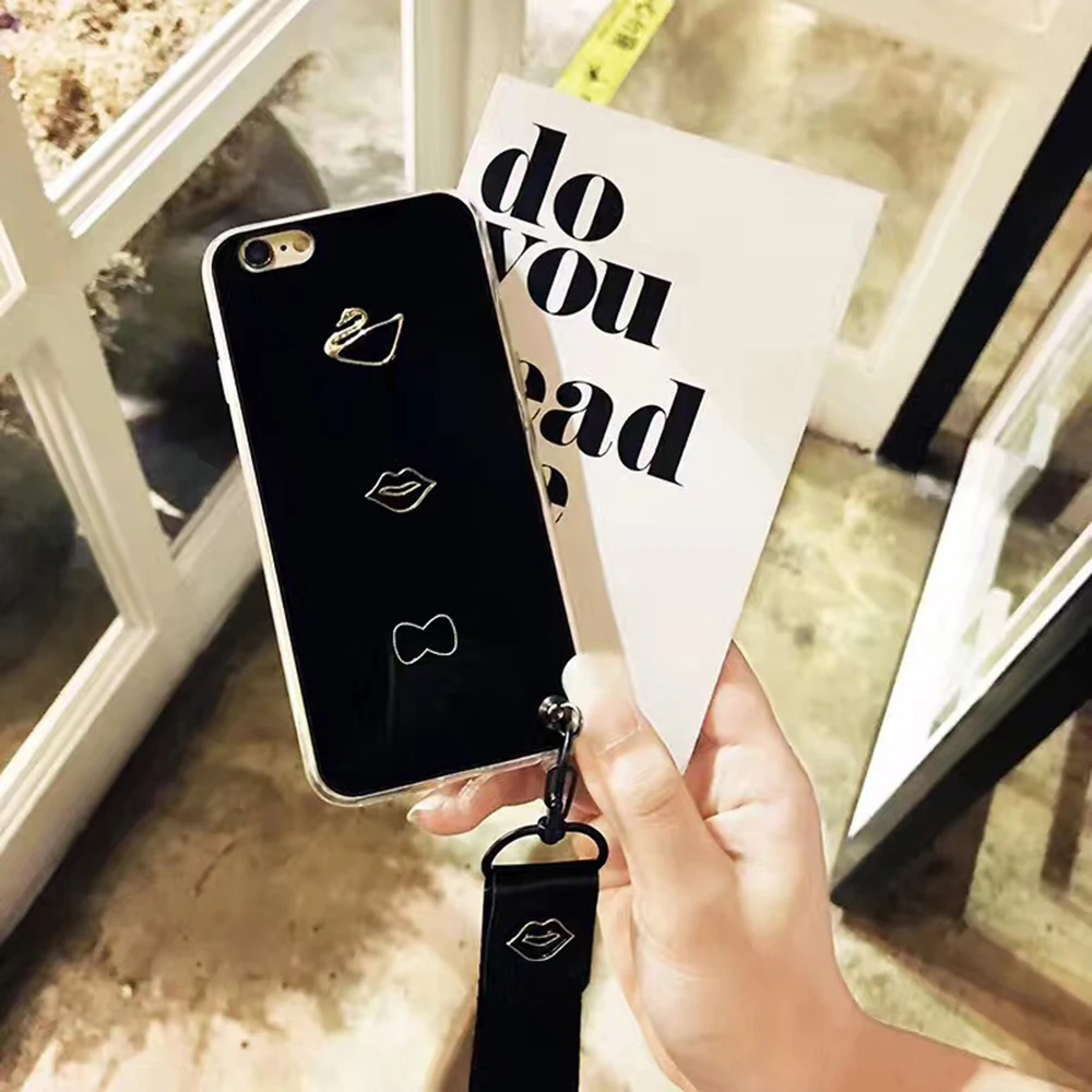 Новый телефон чехол для iPhone 6 6s 7 Plus X шнур Лебедь лента желе Гладкий мягкий тонкий