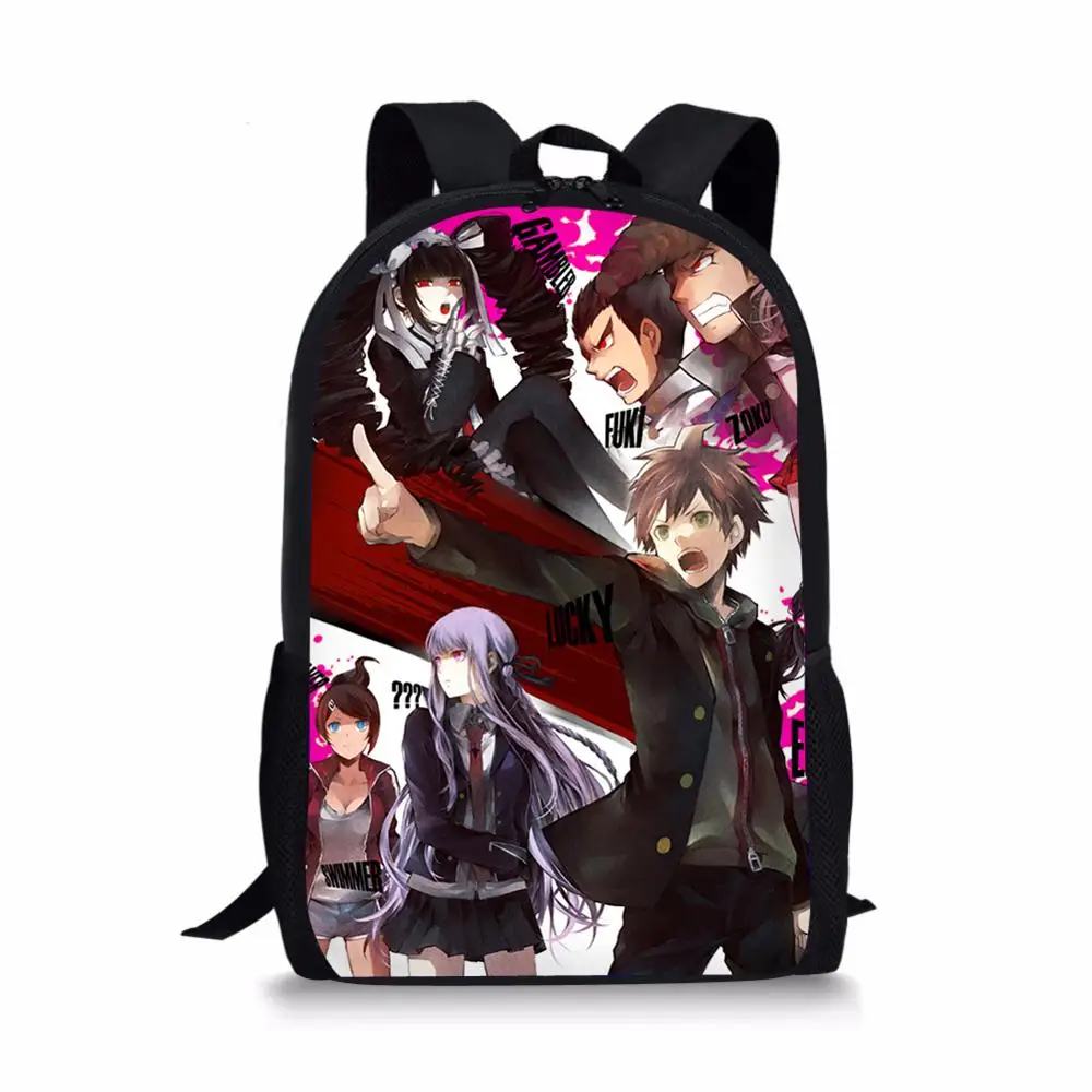HaoYun Danganronpa Dangan Ronpa Monokuma Schoolbag Shoulder Backpack for Girl Boy School Bags for Teenagers