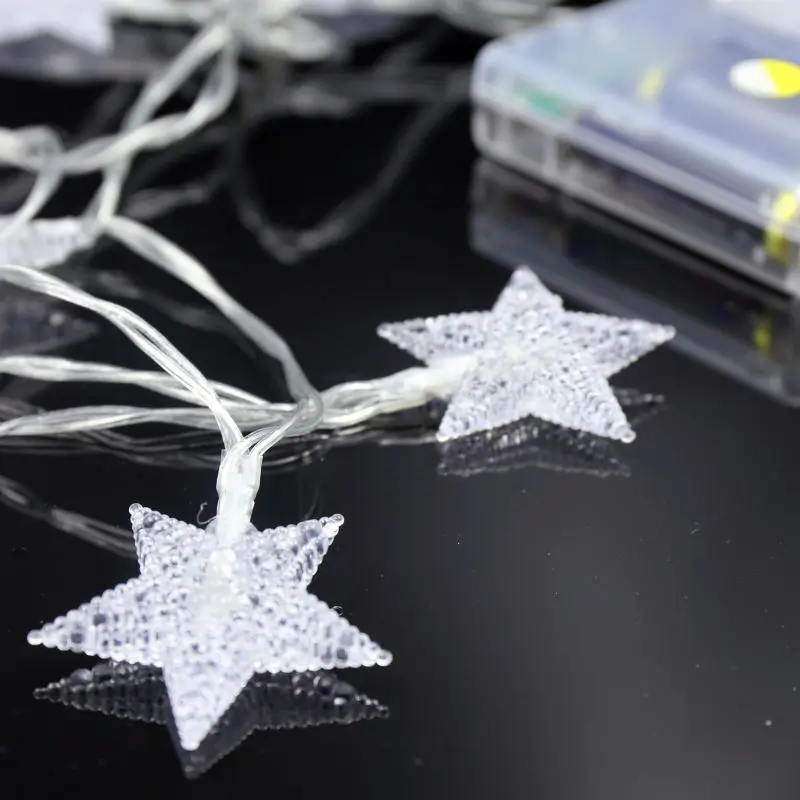 Рождественская сказочная гирлянда с питанием от батарейки СВЕТОДИОДНАЯ