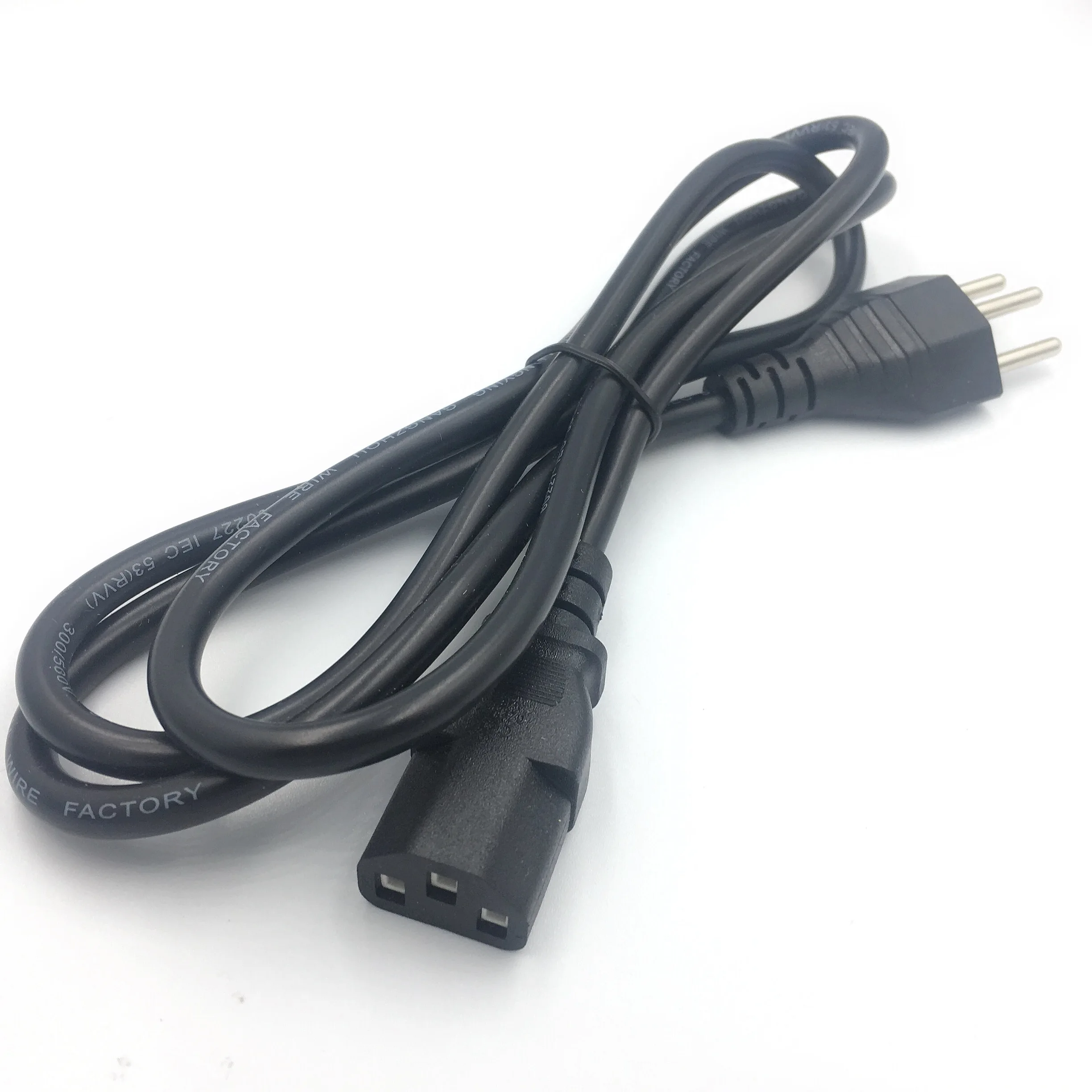 50 шт. швейцарский силовой кабель Швейцария 3 Pin Prong IEC C13 удлинитель питания 1 5 м 18AWG