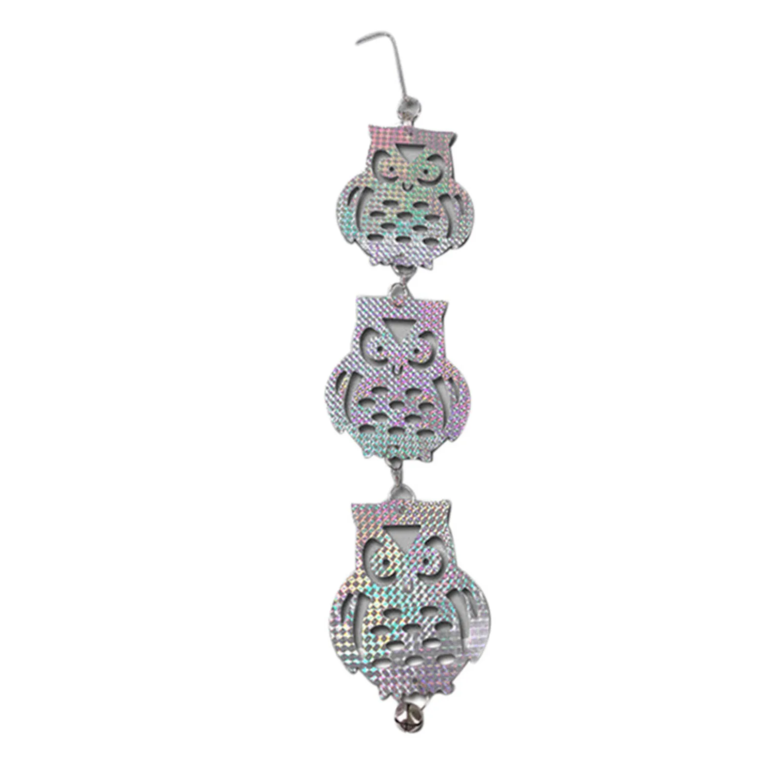 

Garden Reflective Fake Owl Supplies Hanging Reflective Owl Scarecrow Scares Bird Pigeons Woodpecker Repellent Birds