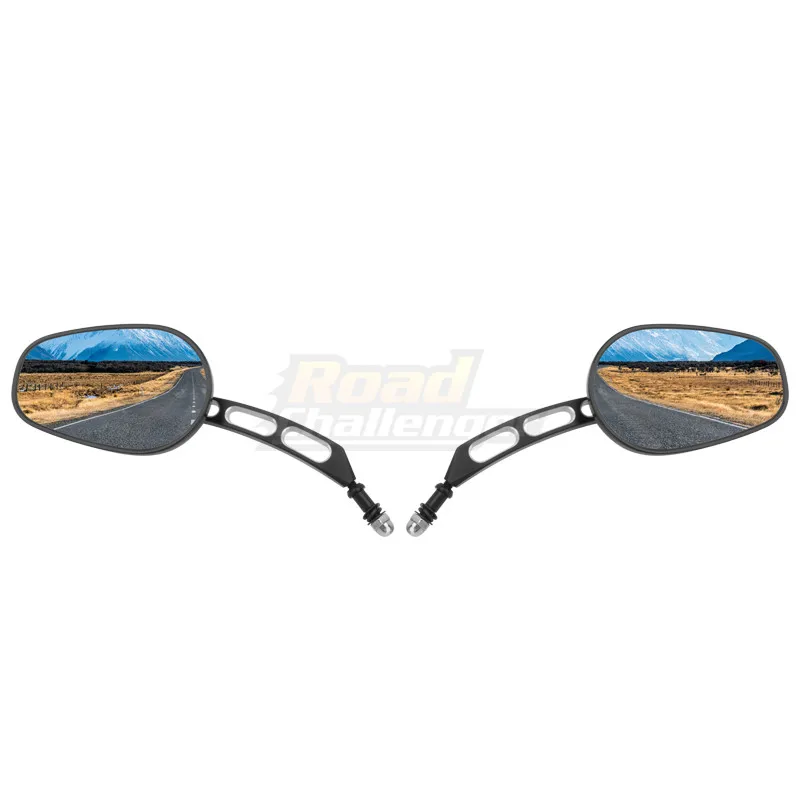 Черное 8 мм алюминиевое зеркало заднего вида для мотоцикла Harley Touring Road King 883 1200 48 |