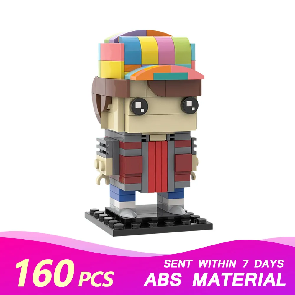 

Back to the Movie Future Marty McFly brickheadz Building Blocks MOC-35791 Figures Model Toys for Kids Adults collection Gifts