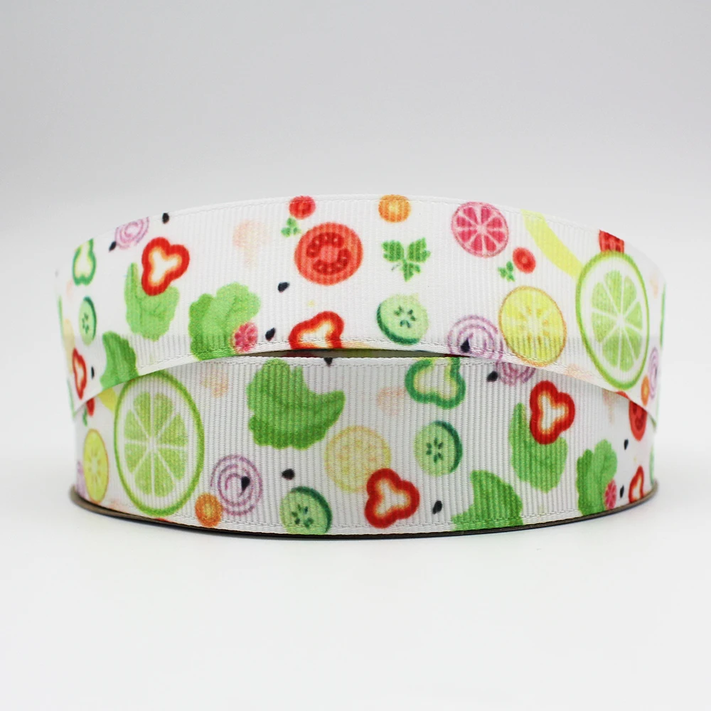 

Fruit Ribbon Grosgrain Diy Hairbow Headwear Printed Ribbon Gift Decoration Ribbon 16MM22MM 25MM 38MM 57MM 75MM