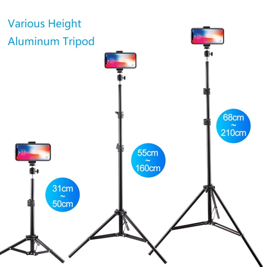 

Tripod Stand with Bluetooth-compatible for Mobile Phone Holder Stand Adjustable Photographic Lighting Stand for Phone Ring Light