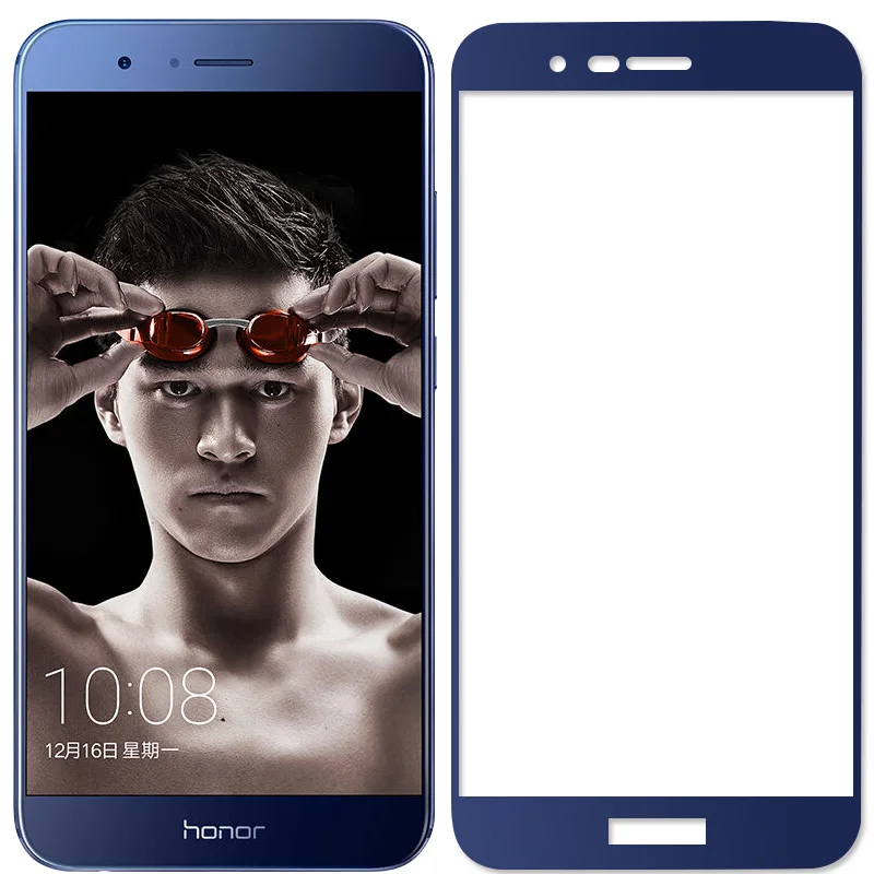 MAKAVO полное покрытие закаленное стекло защита экрана армированная пленка для Huawei