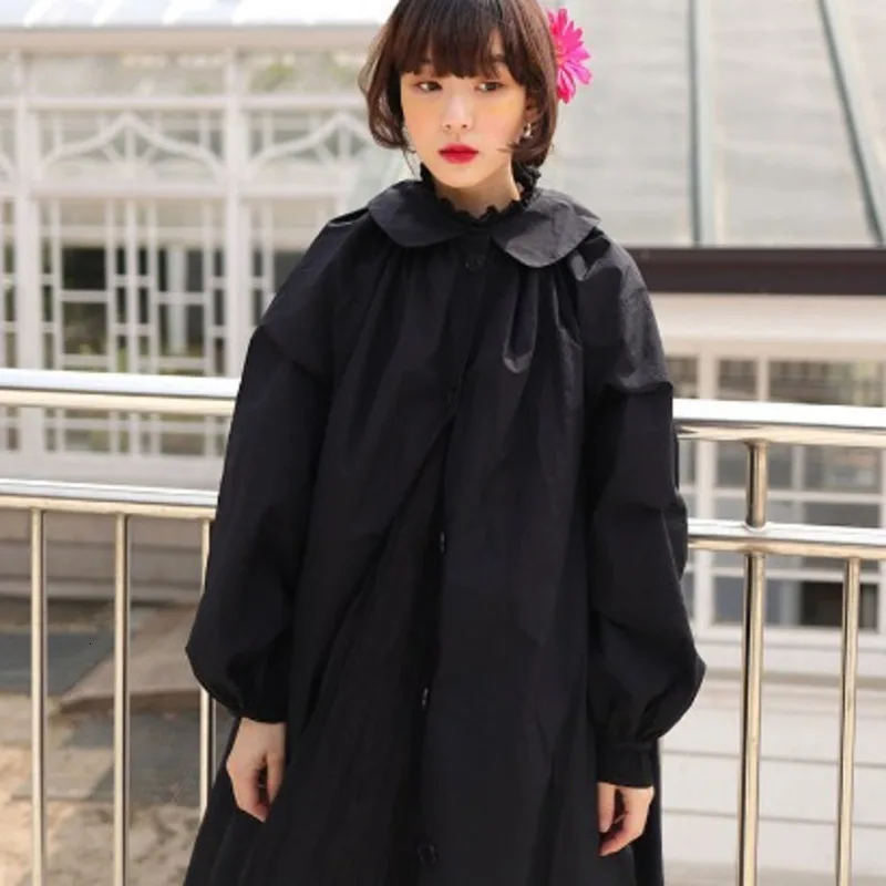 LANMREM 2020 Весенняя Новинка модная однотонная однобортная куртка с кукольным