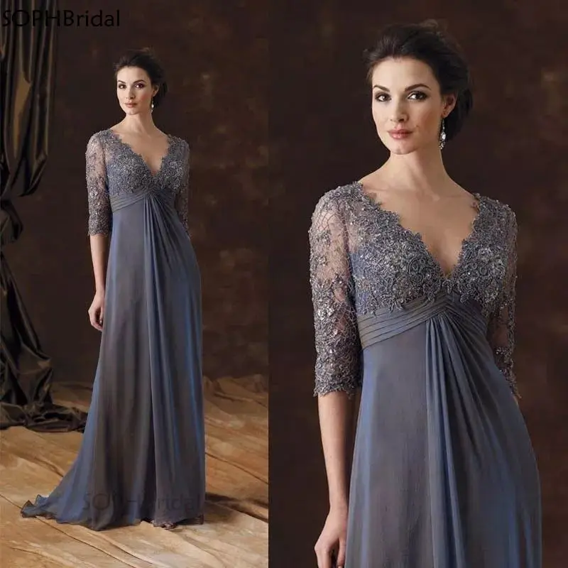 

New Arrival Elegant Mother Of The Bride Dresses платье 2021 Lace Applique Wedding Mother Dress Robe De Soire Evening Party Dress