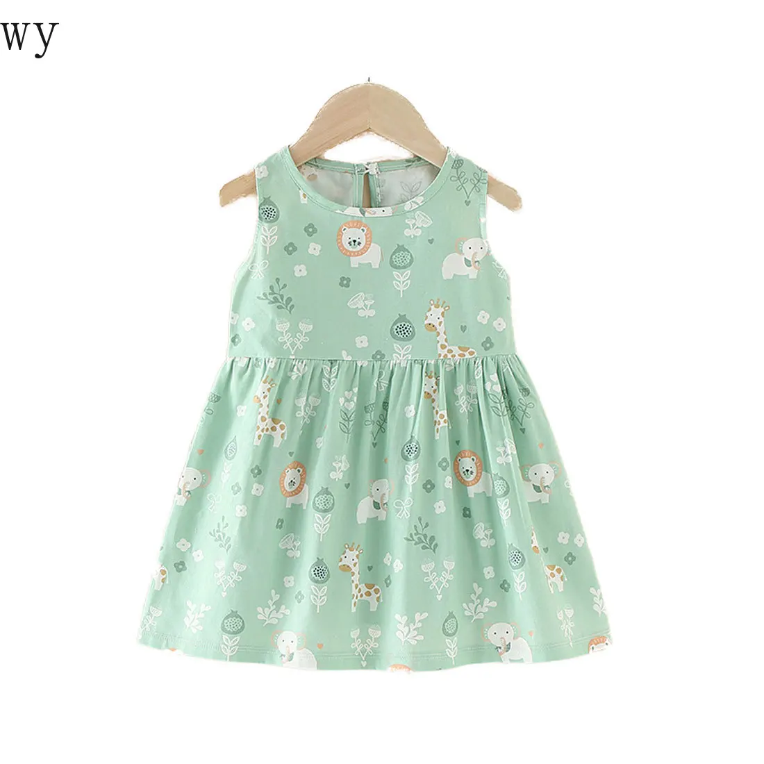 1-8 Y Toddler Children Little Girls Dresses Kids Baby Girl Animal Printed Casual A-line Christmas Princess Dress Clothes | Детская