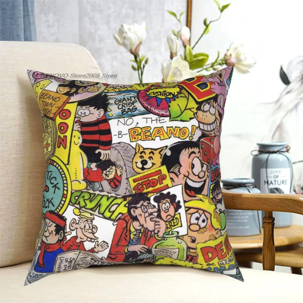 

Beano Platz Kissen Gedruckt Zipper Decor Hause Kissen Abdeckung 45*45cm