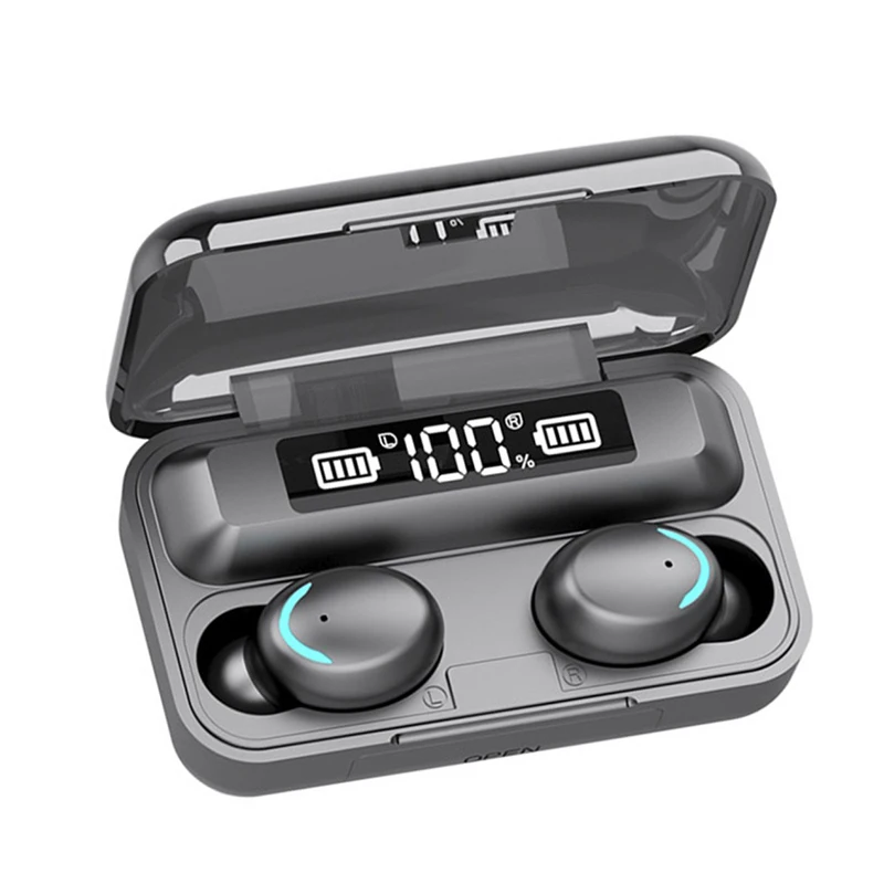 

Tws 5.0 Waterproof Wireless Bluetooth Headphones F9-5c Mini Sports Earbuds Headset Stereo Sound in Ear