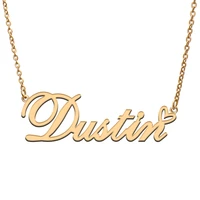 dustin name tag necklace personalized pendant jewelry gifts for mom daughter girl friend birthday christmas party present