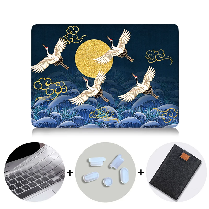 Чехол MTT для ноутбука Macbook Air Pro retina 11 12 13 15, жесткий чехол с сенсорной панелью для mac book Pro 13,3, 15,4 дюймов, сумка для ноутбука - Цвет: MB07