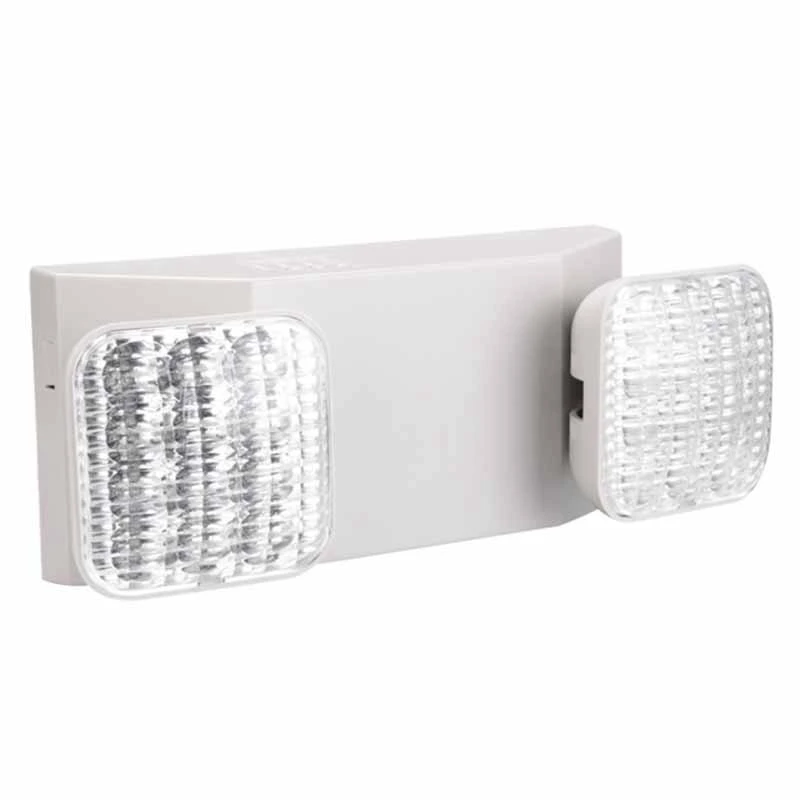 

Emergency Light, Back-Up Battery Emergency Exit Lighting Fixtures with Adjustable Hardwired 2 LED Head Wall Mount