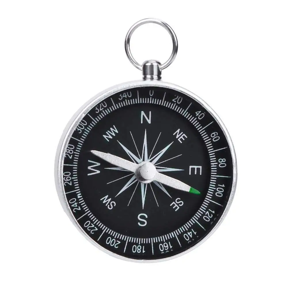 

5PCS Portable Aluminum Pocket Mini Compass with Keychain Hiking Decorations For Outdoor Backpack Camping Hunting X3F9