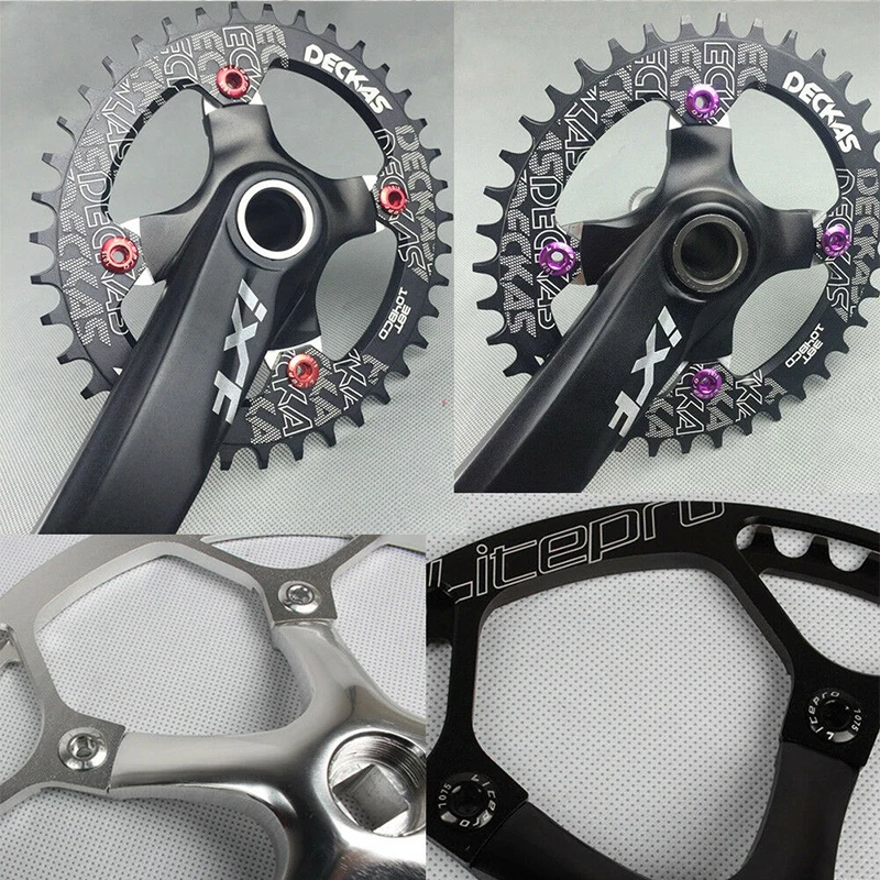 Litepro MTB велосипедная Звездочка Болт односкоростной диск супер светильник из