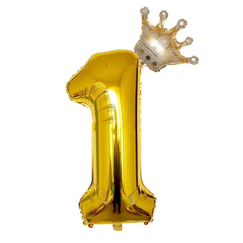 2 шт./лот 32 дюймов номер воздушный шарик из фольги в форме цифры воздушные шары на