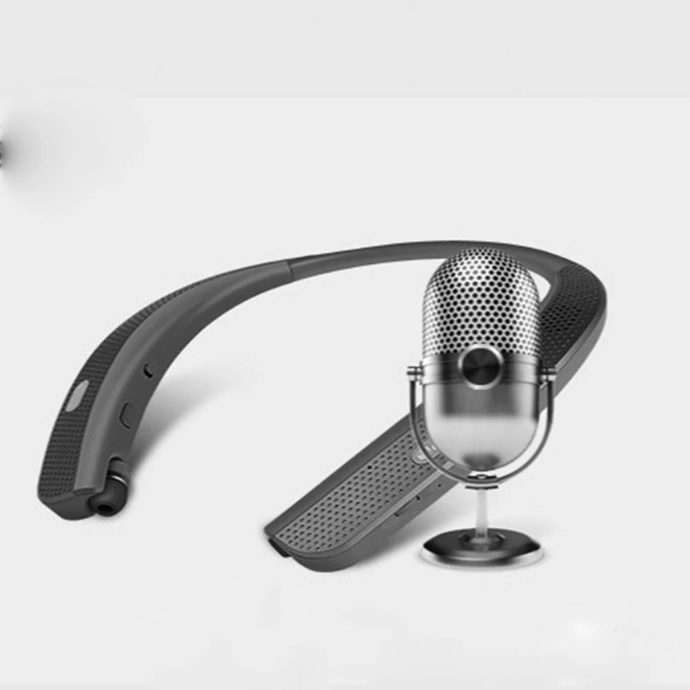 Креативный bluetooth-динамик для шеи, переносной динамик высокого качества для шеи, портативный Bluetooth, уличный динамик для занятий спортом