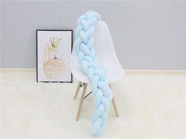 Бампер для новорожденных с узлом длиной 3 м коса подушка детской кровати бампер в