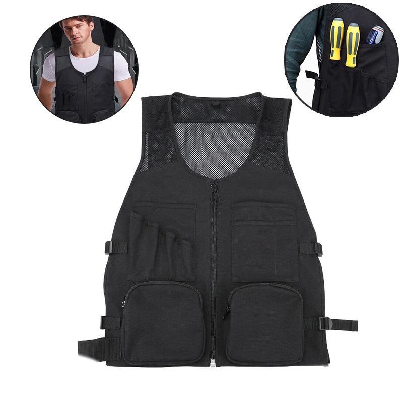

Multi Pocket Tool Bag Electrical Work Vest Clothes Maintenance work Tool Vest